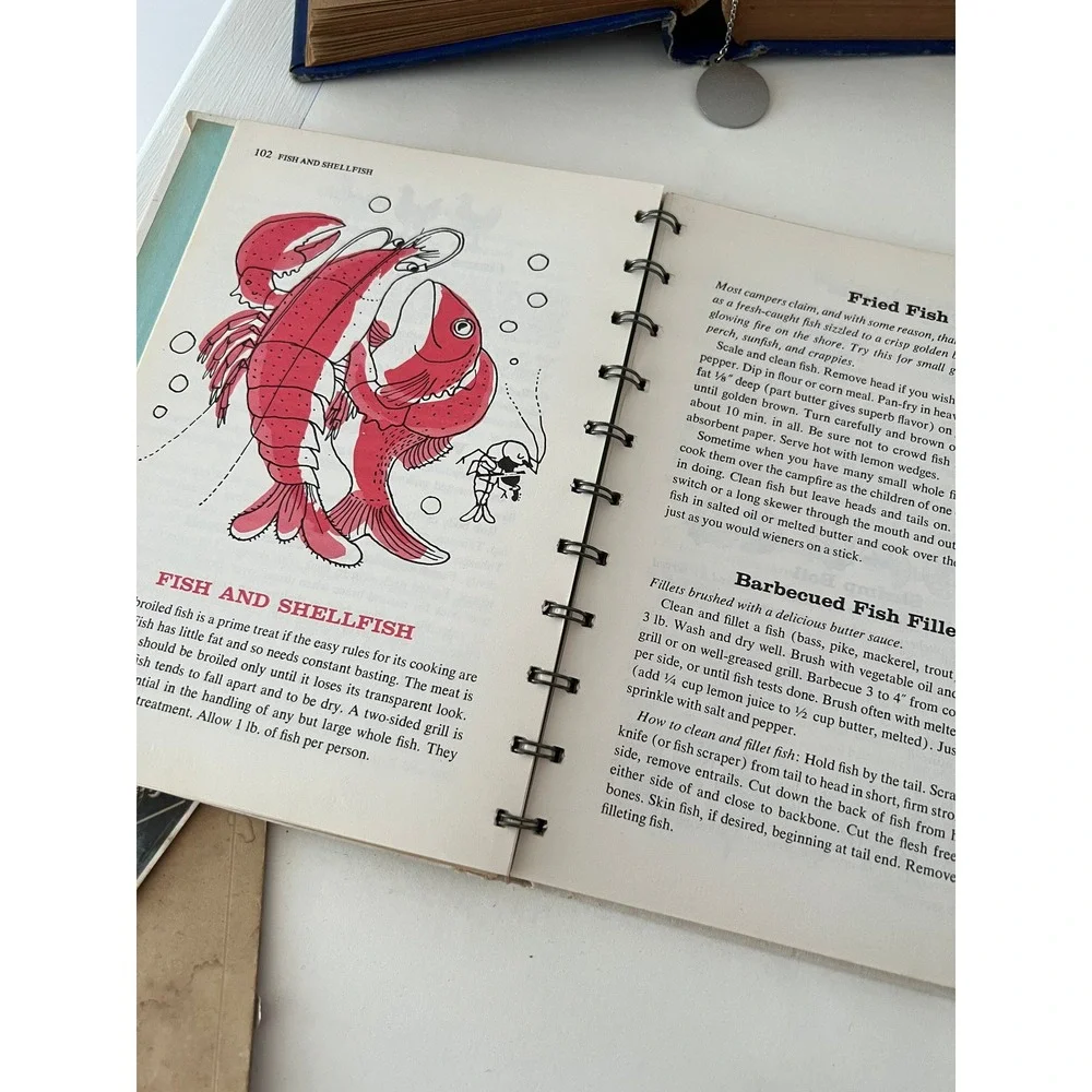 Betty Crocker Outdoor Cook Book Multi Color 1961 First Edition Spiral Bound‎
